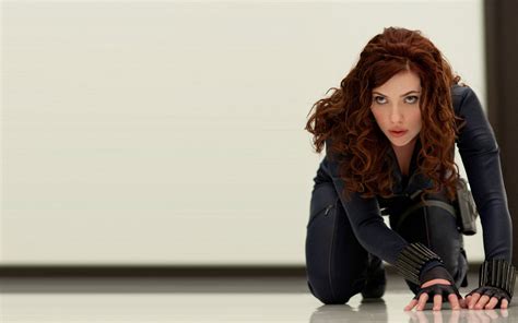 Hot Celebrity Stuff Scarlett Johansson As Black Widow Iron Man 2 Stills