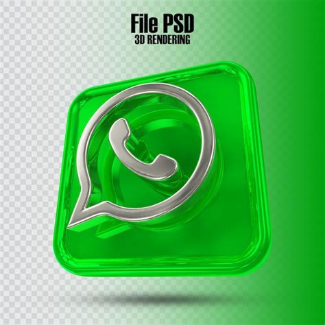 Premium Psd Icon Whatsapp 3d Rendering
