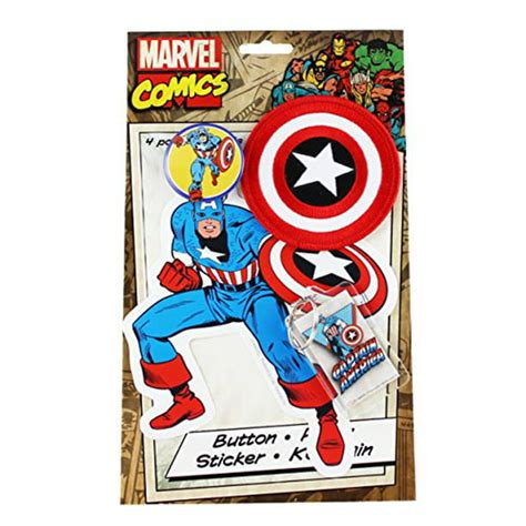 Licensed Captain America Marvel Comics Retro Collectors Set
