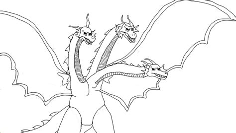 King Ghidorah Coloring Pages - Coloring Home