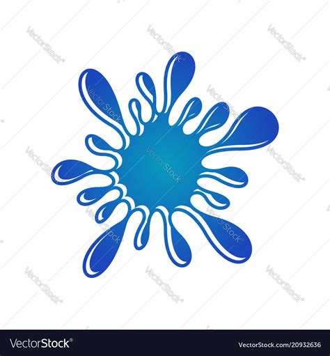 water splash royalty free vector image vectorstock