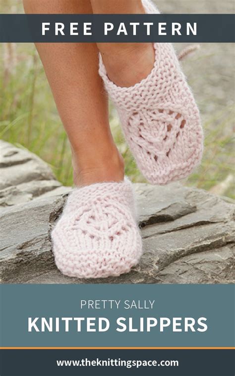 Pretty Sally Knitted Slippers Free Knitting Pattern With Images