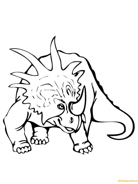 Dinos in the snow coloring pages. Styracosaurus Dinosaur Coloring Pages - Dinosaurs Coloring ...