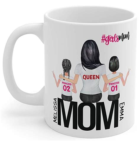 Personalized Mom And Daughters Mug Mom Coffee From