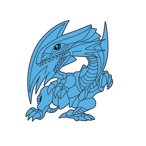 Blue Eyes White Dragon Drawing Free Download On Clipartmag