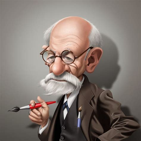 Fernando Buigues Celebrity Caricatures Caricature Sigmund Freud