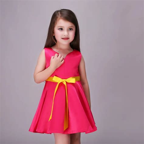 Buy New Gown Dresses Kids Red Baby Girls Wedding Dress