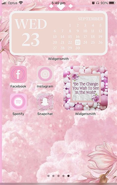 Pink Aesthetic Ios 14 Cover Photos And Wallpaper Etsy