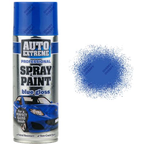 4 X 400ml Blue Gloss Spray Paint Aerosol Can Auto Extreme Metal Wood Ebay