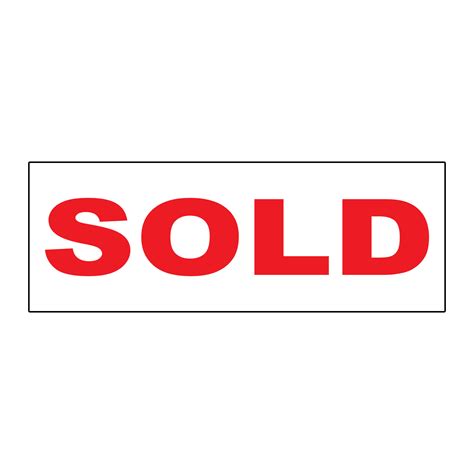 Sold Red Durable Metal Aluminum Real Estate Rider Sign 1 Or 2 Side
