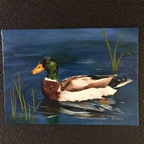 Mallard Duck Using Water Soluble Oil Paints By Susie Choate Pond
