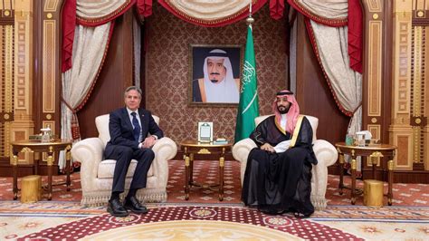 U S Secretary Of State Antony Blinken Meets Saudi Crown Prince Mohammed Bin Salman Amid