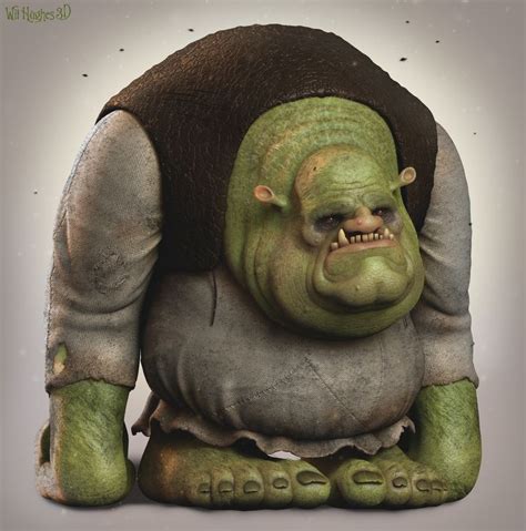Artstation Shrek Wil Hughes Evil Cartoon Characters Horror
