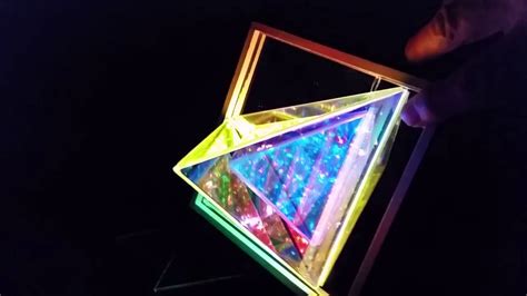 Dichroic Boro Glass Infinity Mirror Effect Pyramids 007 Youtube