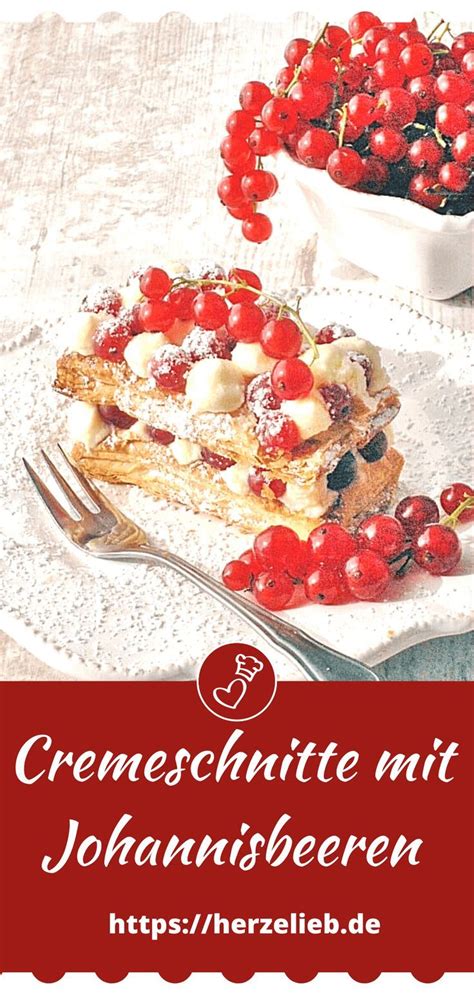Rote johannisbeeren schmecken nicht nur in süßen speisen, sondern machen sich auch als salatdressing sehr gut. Chaos-Cremeschnitte mit roten Johannisbeeren | Rezept in ...