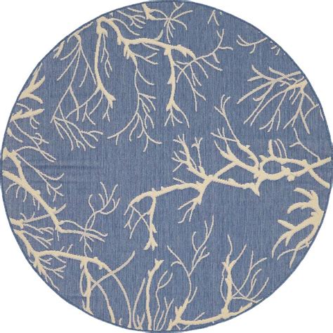 Check out our navy outdoor rug selection for the very best in unique or custom, handmade pieces from our rugs shops. Unique Loom Outdoor Branch Navy Blue 6' 0 x 6' 0 Round Rug ...