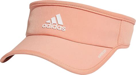 adidas women s superlite performance visor ambient blush pink white one size uk