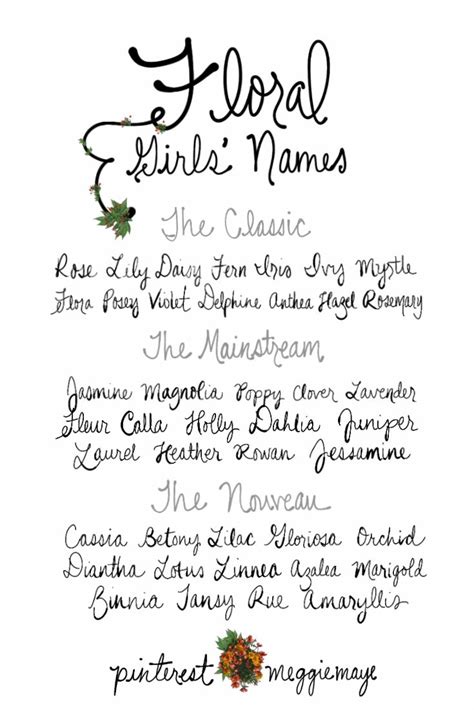 De 25 Bedste Idéer Inden For Girl Middle Names På Pinterest