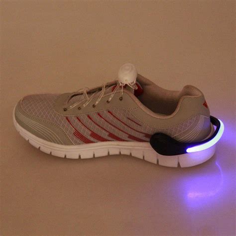 Useful Outdoor Tool Led Luminous Shoe Clip Light Night Safety Warning
