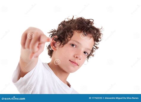 Cute Boy Pointing Stock Image Image Of Happiness Happy 17762225