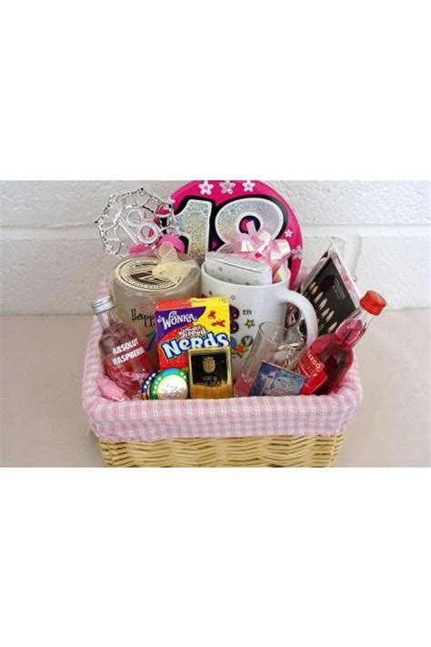 18th birthday present gifts for girls age 18. Personalised 18th Birthday Girls Alcohol Gift Basket ...