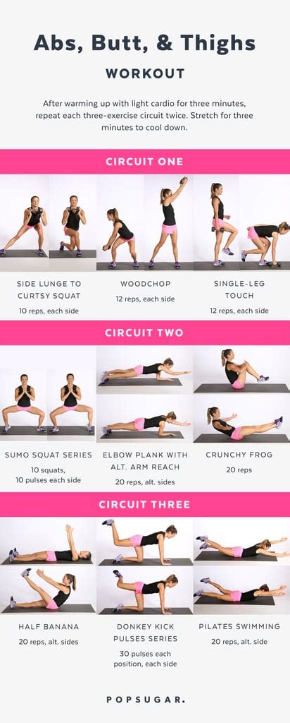 The Workout Workout For Abs Butt And Thighs Popsugar Fitness Photo