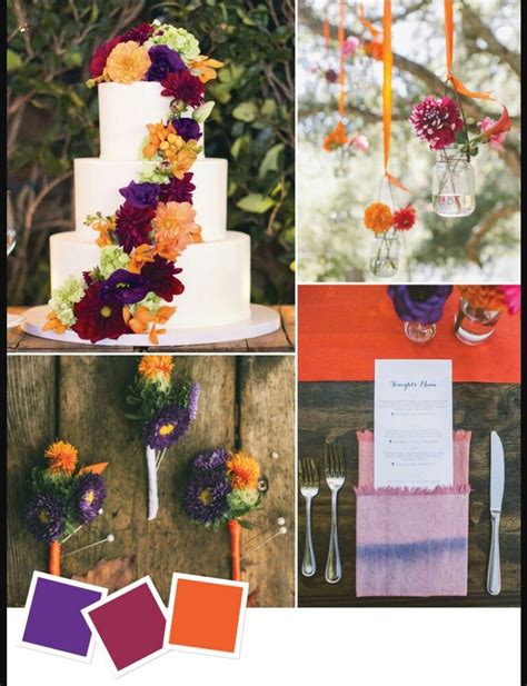 Purplepinkorange Wedding Colour Themes Wedding Colors Wedding
