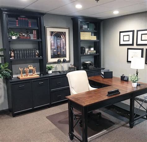 The Hartford Open L Shaped Desk Is A Perfect Fit For This Stylish Home