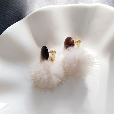 Hairy Ball Stud Earring New Arrived Fashion Jewelry For Women Winter