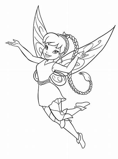 Fairy Coloring Pages Printable Fairies Disney Colouring