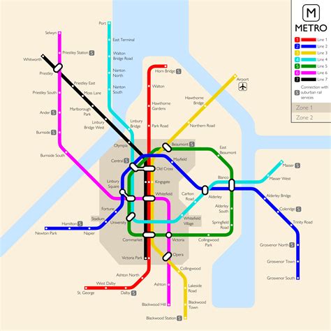Made A Transit Mapmetro Map For My City Ages Ago Citiesskylines