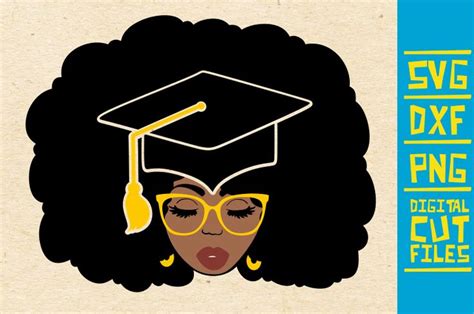 Black And Educated Afro Girl Graphic By Svgyeahyouknowme · Creative