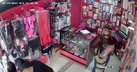 Red Faced Thief Forced To Put Inch Dildo Back On Shelf After