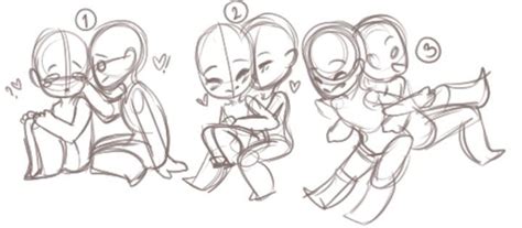 Chibi Couple Poses Drawing Base Drawing Poses Anime Poses Reference