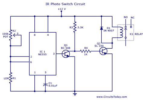Photo Switch Circuit Under Repository Circuits 37197 Nextgr
