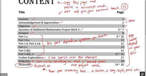 Calon wajib menduduki semua kertas peperiksaan bagi mata pelajaran yang didaftar. Contoh Jawapan Kerja Projek Matematik Tambahan (Pulau ...