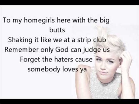 Don't take nothing from nobody. Miley Cyrus - We Can't Stop (Lyrics) - YouTube