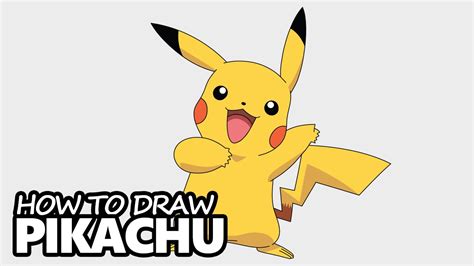 How To Draw Pikachu From Pokemon Easy Step By Step Video