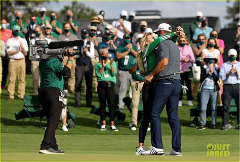 Dustin Johnson Celebrates Masters 2020 Win With Fiancee Paulina Gretzky