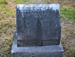 William Thomas Phillips Find A Grave Memorial