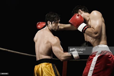 Boxers Fighting In Boxing Ring Photo Getty Images