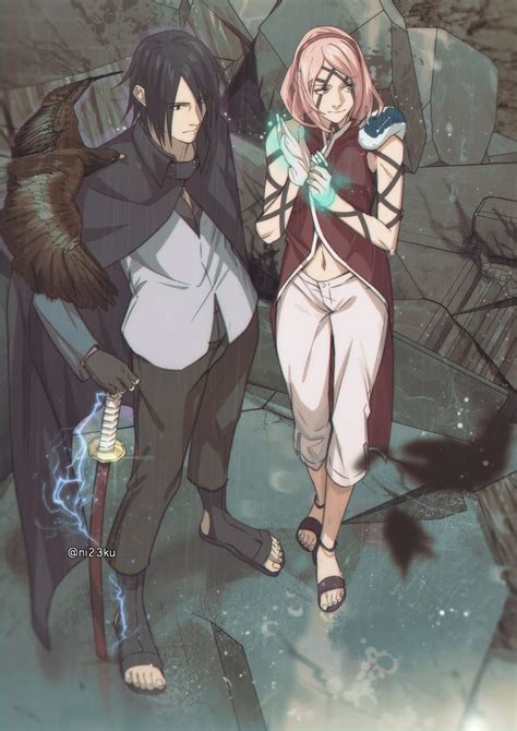 Haruno Sakura Uchiha Sasuke And Katsuyu Naruto And More Drawn By Niku Ni Ku Danbooru