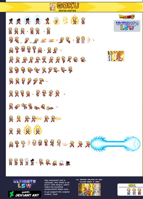 Super Saiyan Goku Ultimate Lsw Sheet By Peculiardoc On Deviantart