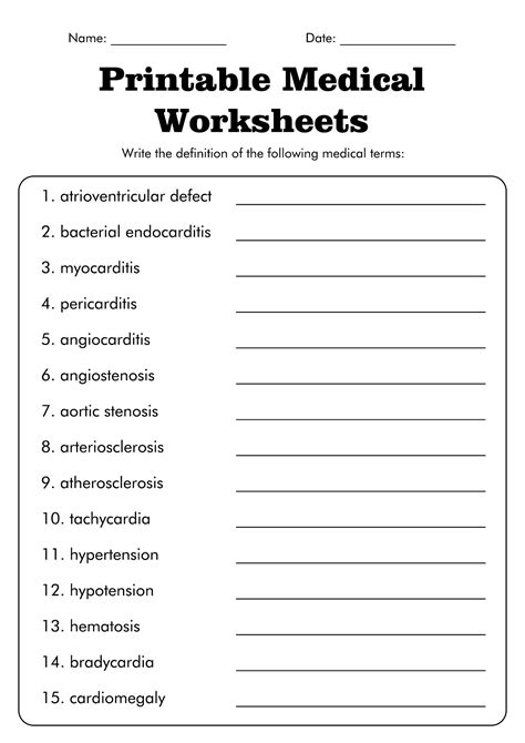 38 Medical Terminology Worksheet Answers Worksheet Master