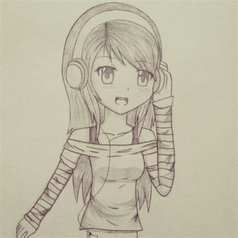 Cute Anime Boy With Headphones Drawing Drawings Boy Art Anime People