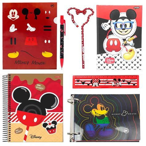 Kit Papelaria Mickey Minnie Mouse Disney Sakura Shop Magazine