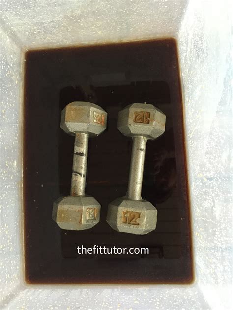 If you're like me, you're probably curious as to how this method works so well. How To Remove Rust from Dumbbells. Save Your Cash!