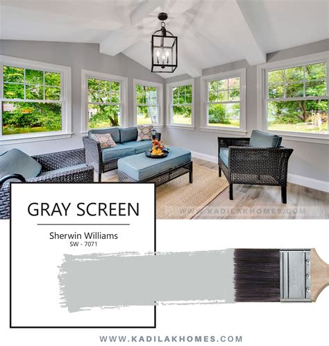 Gray Screen By Sherwin Williams Sw 7071 Guest Bedroom Design Paint