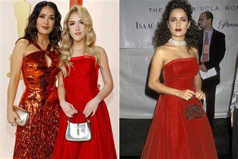 Salma Hayeks Daughter Valentina Pinault Wears Moms Dress From 1997 To