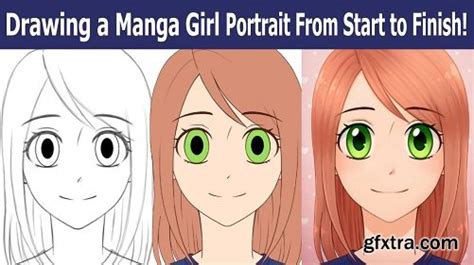 Drawing A Manga Girl Portrait From Start To Finish In Ibis Paint X Gfxtra